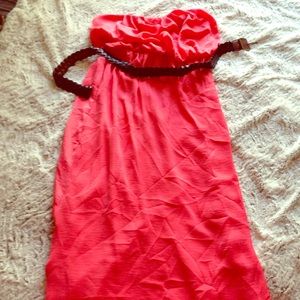 Coral belted dress never worn