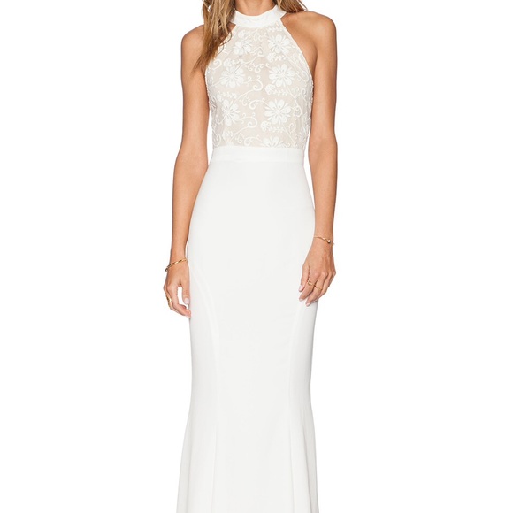 Jarlo Caden dress in ivory 423b-2