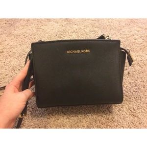Black handbag