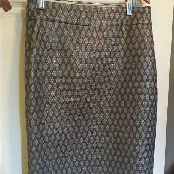 SOLD-Jcrew wool/silk pattern skirt