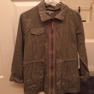 Krinkled army jacket