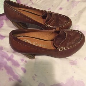 Jeffrey Campbell loafer styled heels