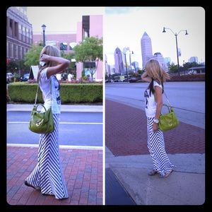 Michael Kors(authentic)lime green bag w/gold chain