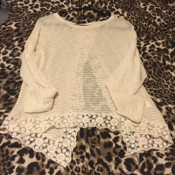 Knit lace top