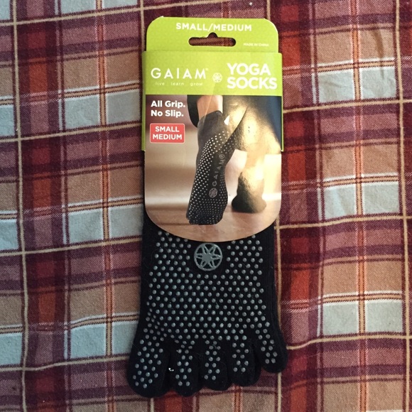 Gaiam yoga socks.