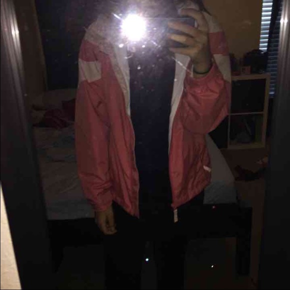 Pink Columbia rain jacket
