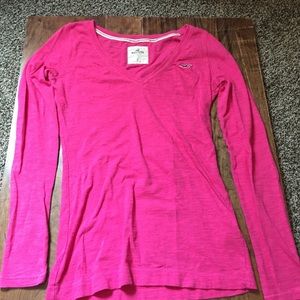 🇺🇸 Hot Pink Long Sleeve Hollister Shirt