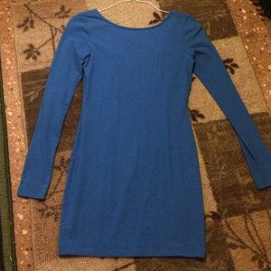 Fitted blue dress