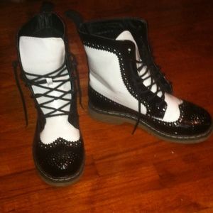 Black & White Boots