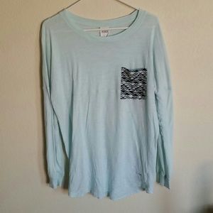 VS PINK baby blue sweatshirt