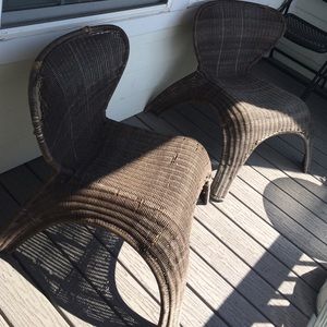2-piece Outdoor chairs