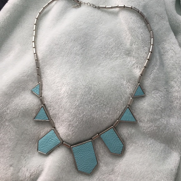 Blue Faux HOH Necklace