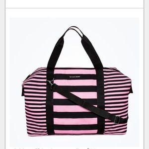 NWT VS PINK XL TRAVEL BAG Pink/Black