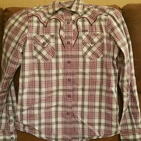 Cruel Girl snap shirt