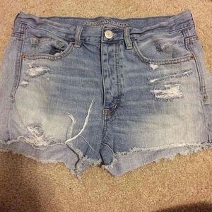 AE high waisted shorts.
