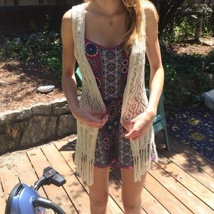 Crochet vest for festival season