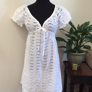 LaBlanca white beach cover up