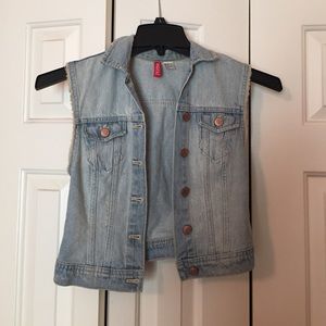 Jean jacket vest