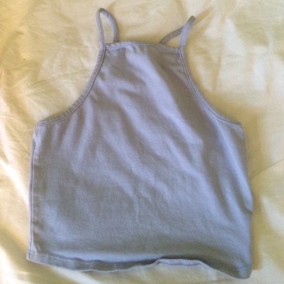 Light Blue Halter Top    Sold@Pacsun