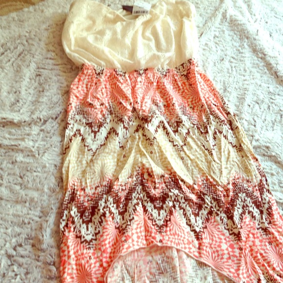 Sleeveless colorful lace dress never worn nwt