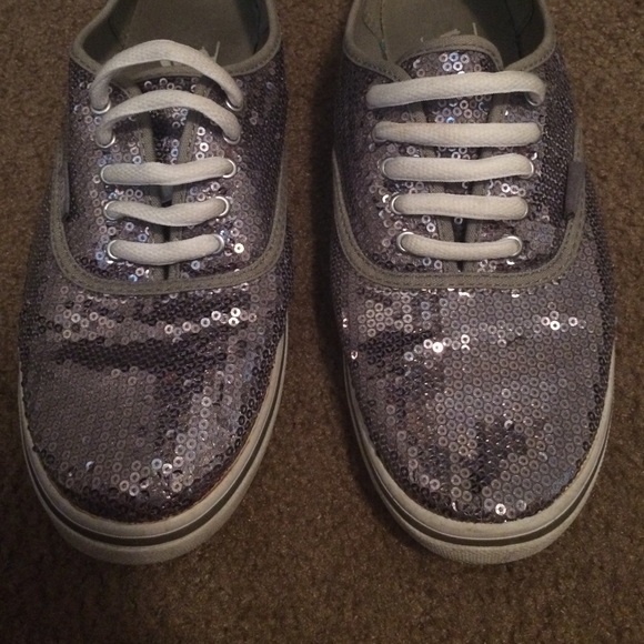 Sparkle Grey Vans