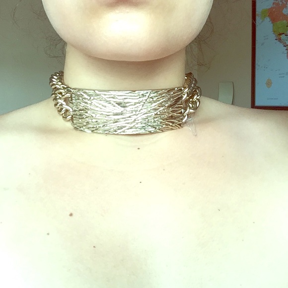 Gold Plated Choker Necklace