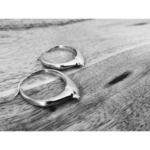 Elizabeth and James Thorn Hoops (Sterling Silver)