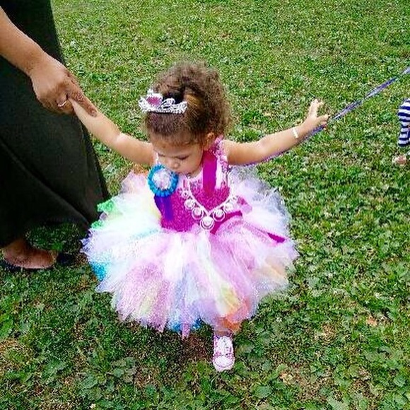 Girls glitter tutu