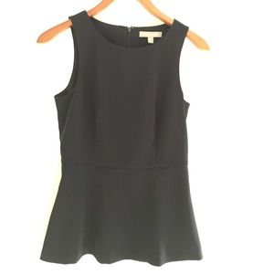 Black peplum top
