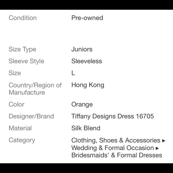 Neon Orange Prom Dress - Picture 3 of 3