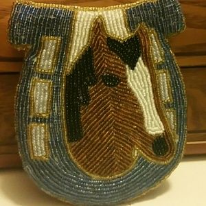 Beaded Horse coin purse.