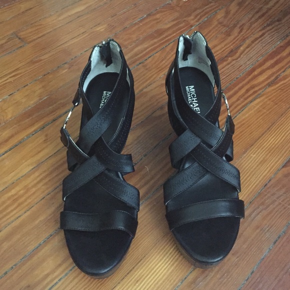 Michael Kors zipper wedges