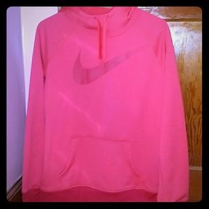 Nike Therma Fit Pink/Red Pullover Hoodie