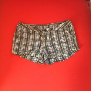 Plaid Green & Yellow shorts