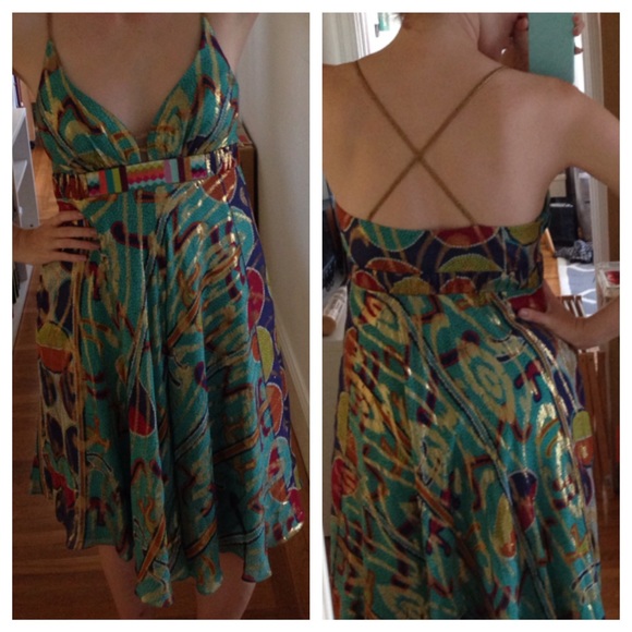 HP! 🎉 Nicole Miller // silk party dress - Picture 4 of 4