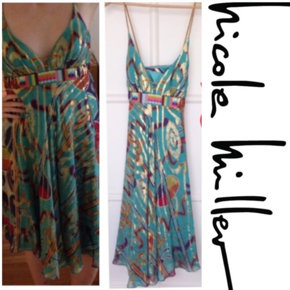 HP! 🎉 Nicole Miller // silk party dress - Picture 2 of 4