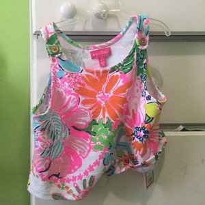 Lilly Pulitzer girls crop top size large