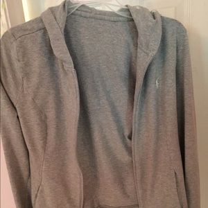 Grey POLO zip up jacket