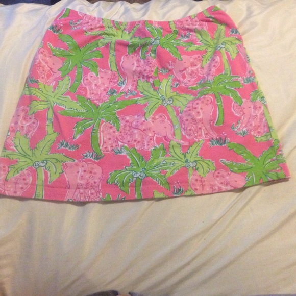 Lilly Pulitzer Elephant Print Skirt