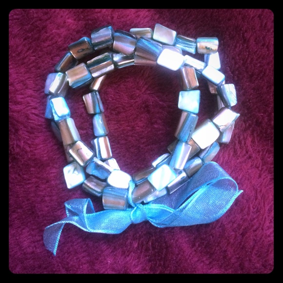 Teal Beaded Bracelets