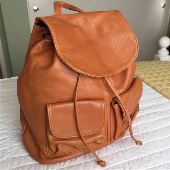 Italian leather backpack/purse
