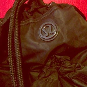 Lululemon gym bag black with floral designs