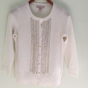 Three-quarter sleeve cardigan