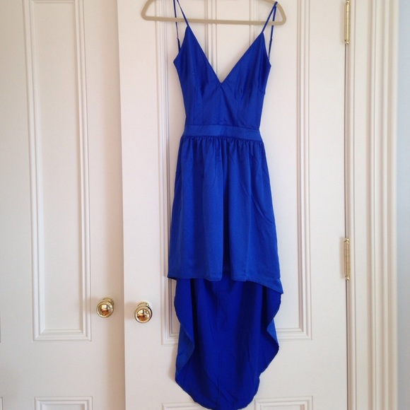 Vintage Havana hi-Lo dress with open back