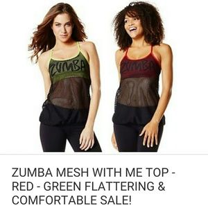 Zumba mesh tank top