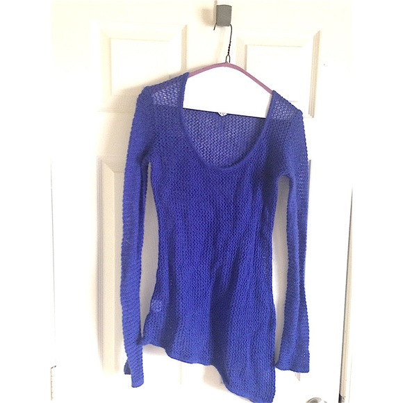 Blue holy sweater
