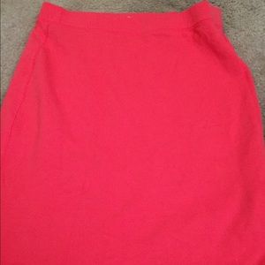 Pink pencil skirt