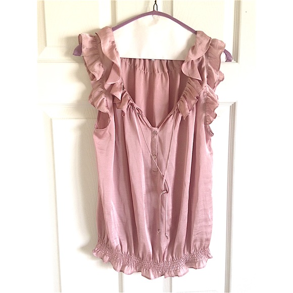 Pink silk blouse