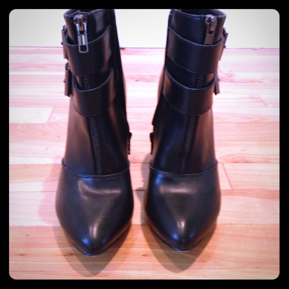 JustFab black chic booties