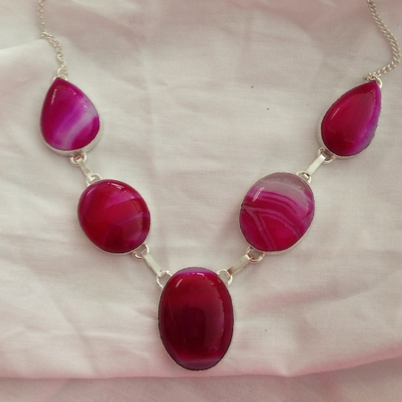 💯% 925 SP💕💯% Botswana gem necklace 🎀 - Picture 2 of 4